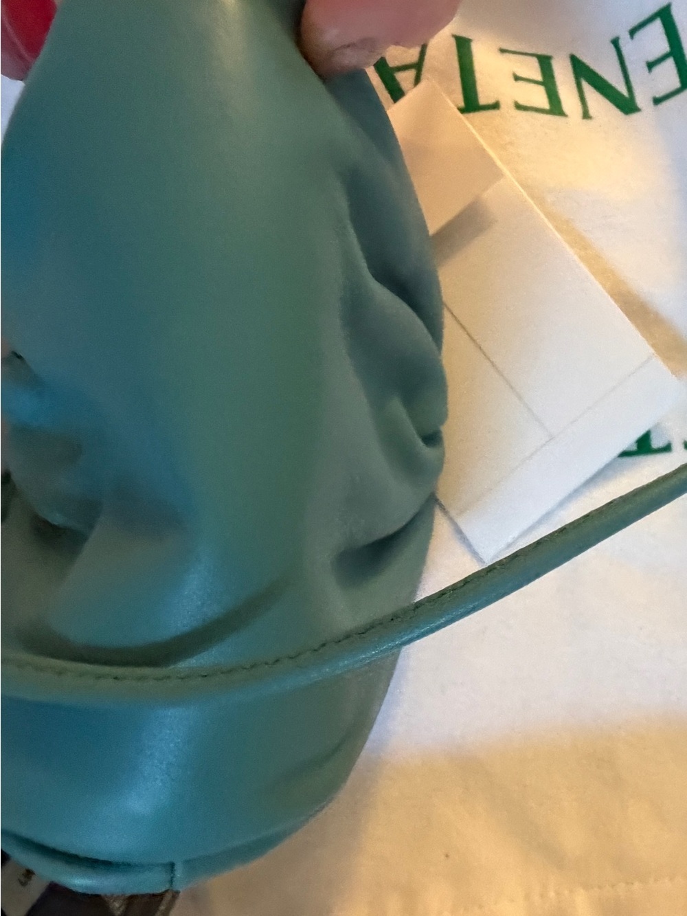 Bottega Veneta Blue Teal Mini Pouch Shoulder Bag - Picture 13 of 16